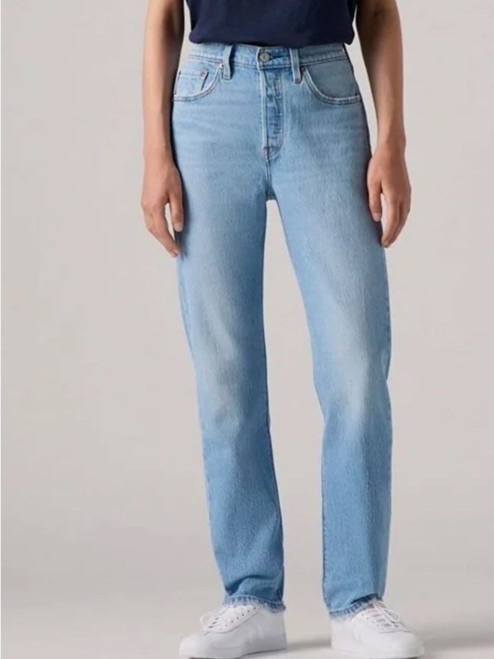 Levi’s Women’s High-Rise Straight Light Blue Jeans